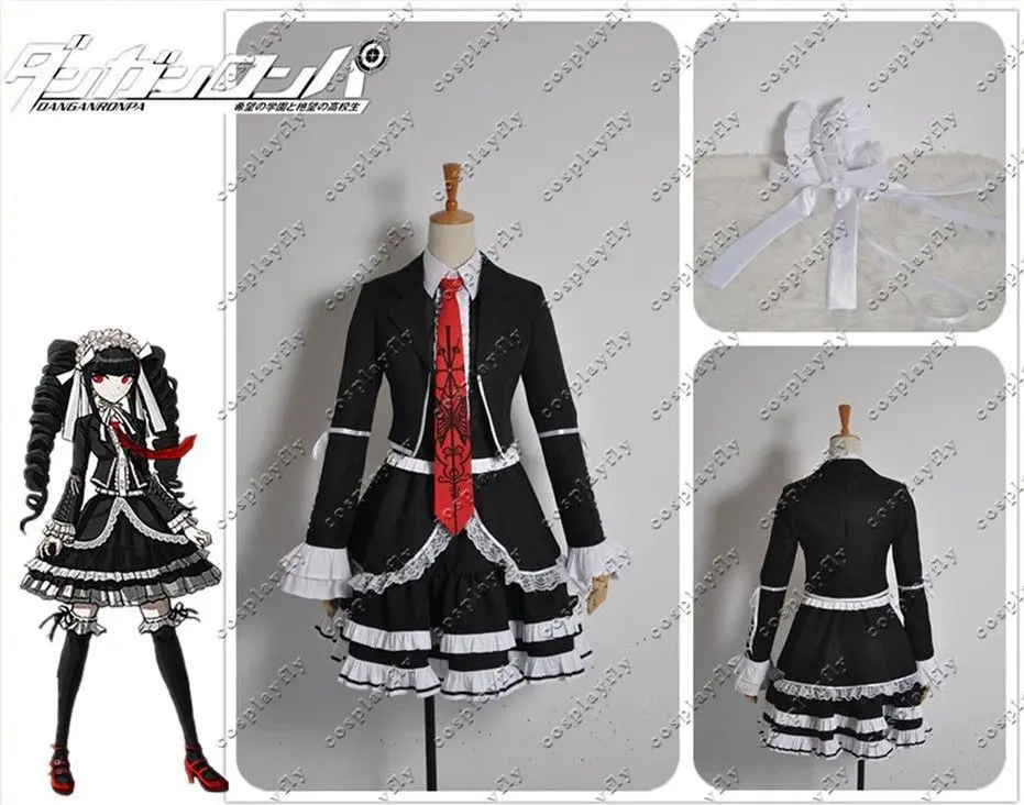 Danganronpa Junko Enoshima Celestia Ludenberg Mahiru Koizumi Hand-made Tie