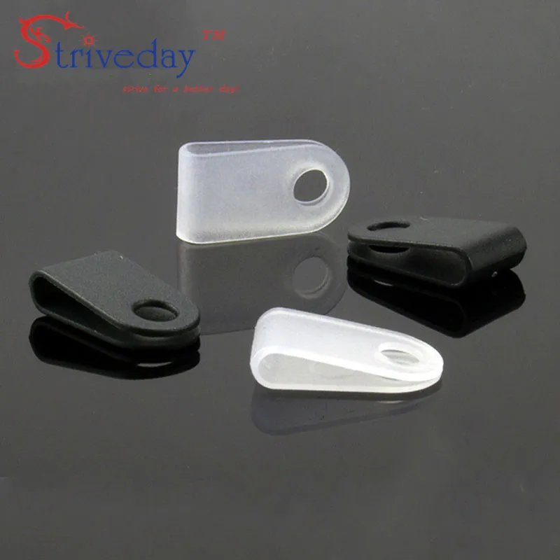 

1000pcs White Black 3.3 U type line clamp Cable retention clips Type U Line deduction Cable Clips