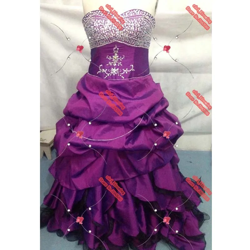 Фиолетовые платья альтернативное готическое платье из тафты|wedding dress custom|wedding custom