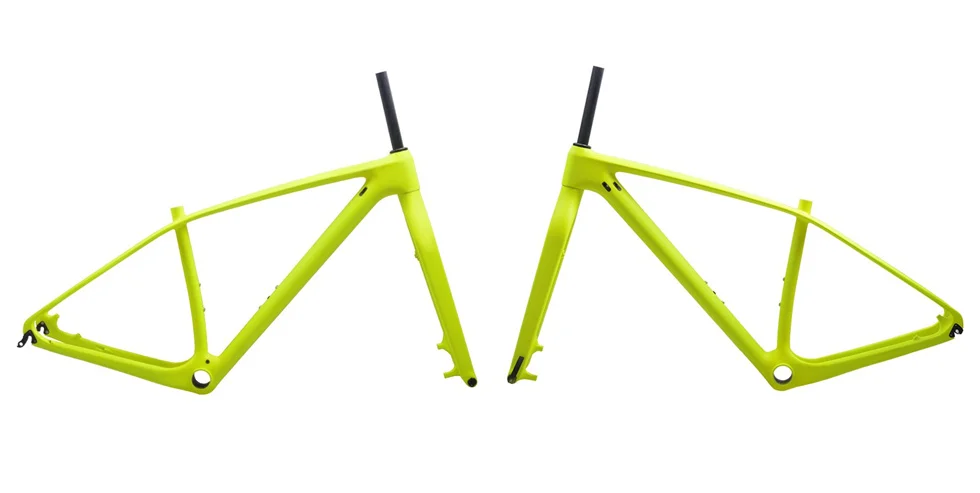 Excellent OEM Rigid mountain bike frame disc 29er 27.5er 142*12 or 135*9 Carbon MTB Frameset with fork together on sale 3