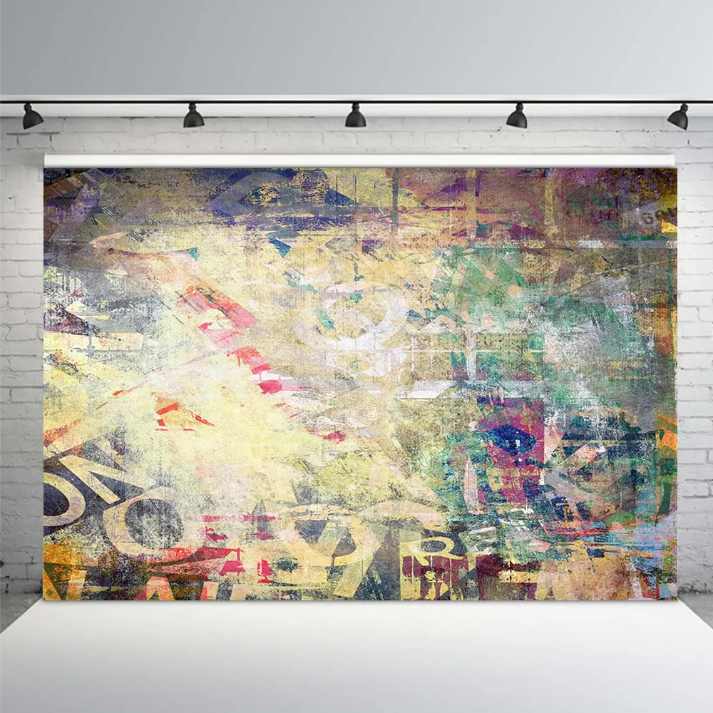 

MEHOFOTO Grunge Graffiti Brick Scenery Portrait Photography Backgrounds children Custom Photographic Backdrops For Photo Studio