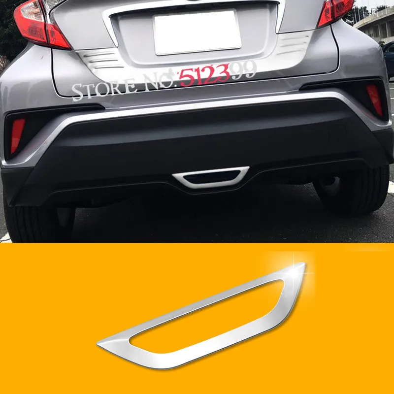 

1pcs Stainless Steel Car Rear Brake Marker Light Cover Trim For Toyota C-HR CHR 2016 2017 2018 (Not fit the model with light)