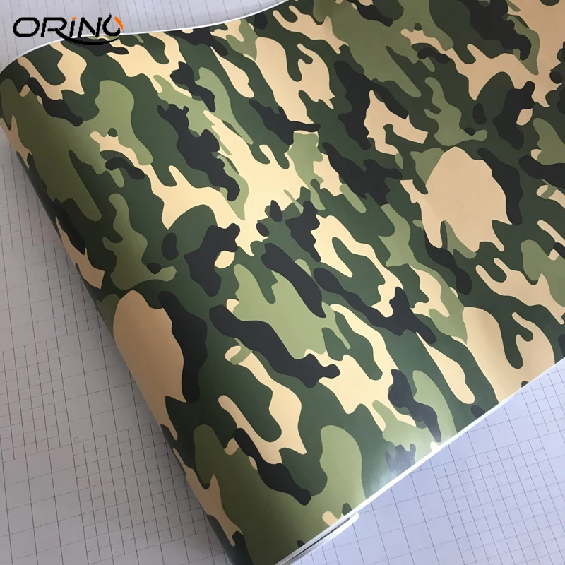 Army Green Camouflage Vinyl Film Wrap-3