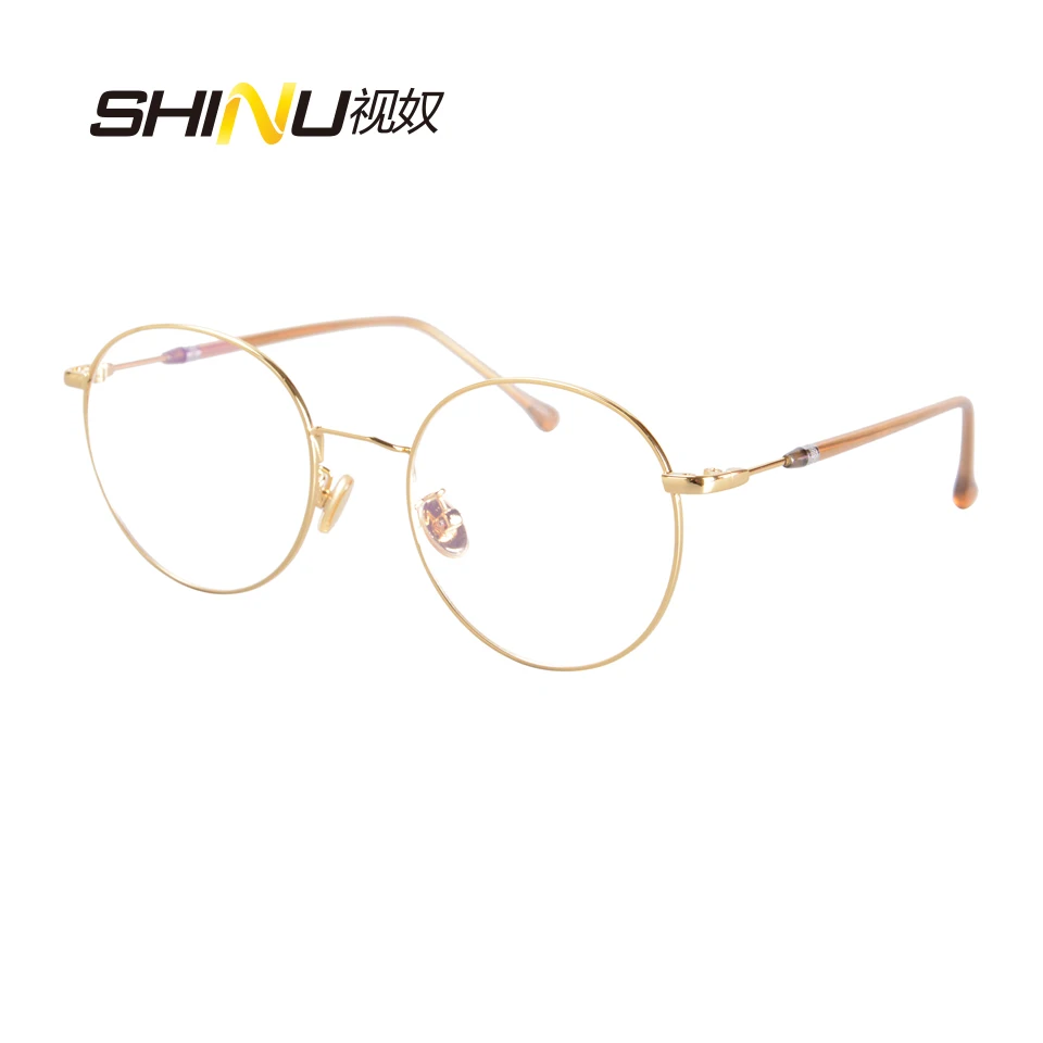 

Hot Sale Women Men Anti Blue Light Glasses Gaming Computer Eyeglasses UV400 Antifatigue Eyewear Round Optical Glasses Frame