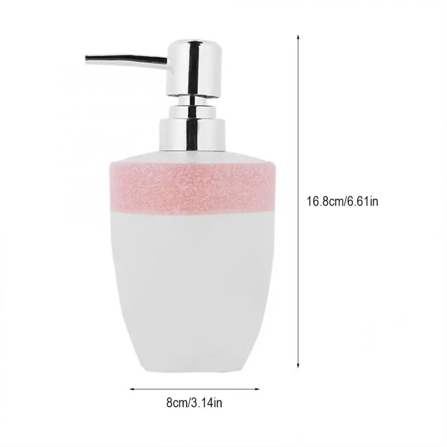 Европейский стиль бутылка для лосьона ванная комната дом отель мыло насос лосьон шампунь контейнер шампунь бутылка - Цвет: Розовый