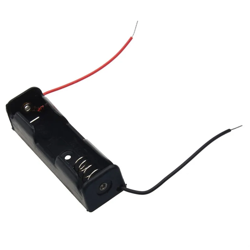 

Factory price 1pcs AA Size Power Battery Storage Case Plastic Box Holder With Leads recargable Sept21 Drop Shipping