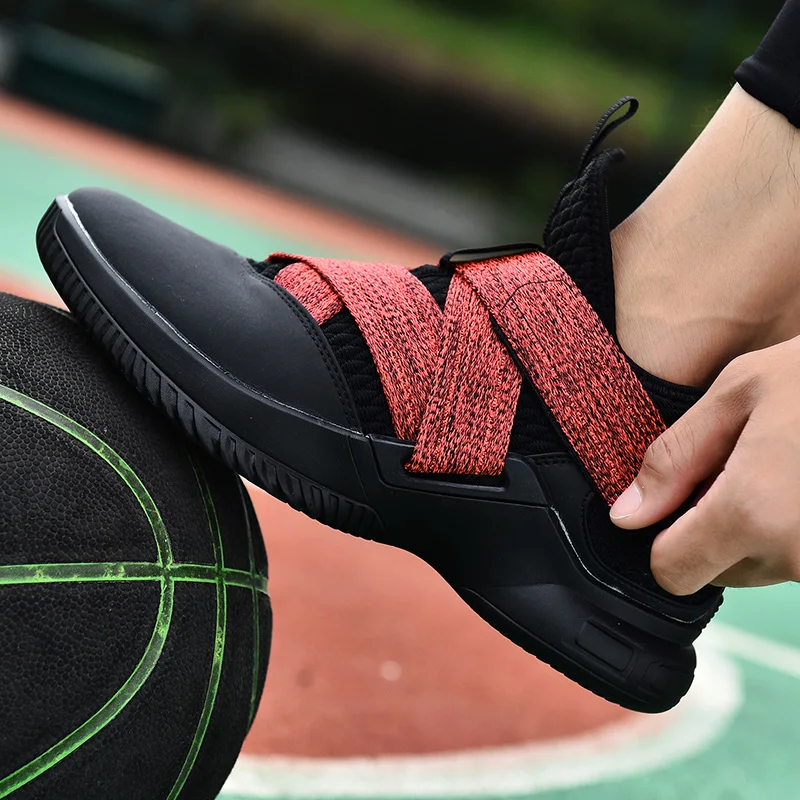 

Men Basketball Shoes Microfiber leather Shockproof Basket Homme Breathable Comfortable Tenis MascuBaloncesto Zapatos Homme 2019