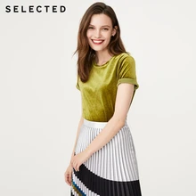 Отборная женская летняя замшевая футболка с короткими рукавами S | 419301504