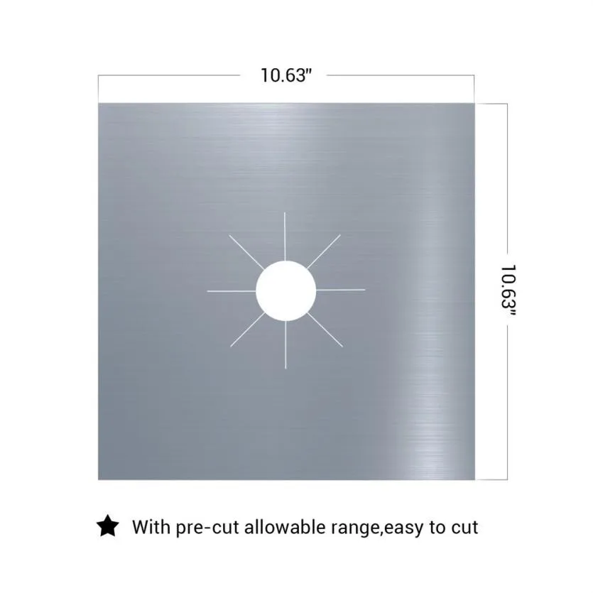 8 шт многоразовые для кухонной газовой плиты верхняя защита горелок крышка вкладыша масляный протектор газовая плита защита лица коврик для очистки инструмента