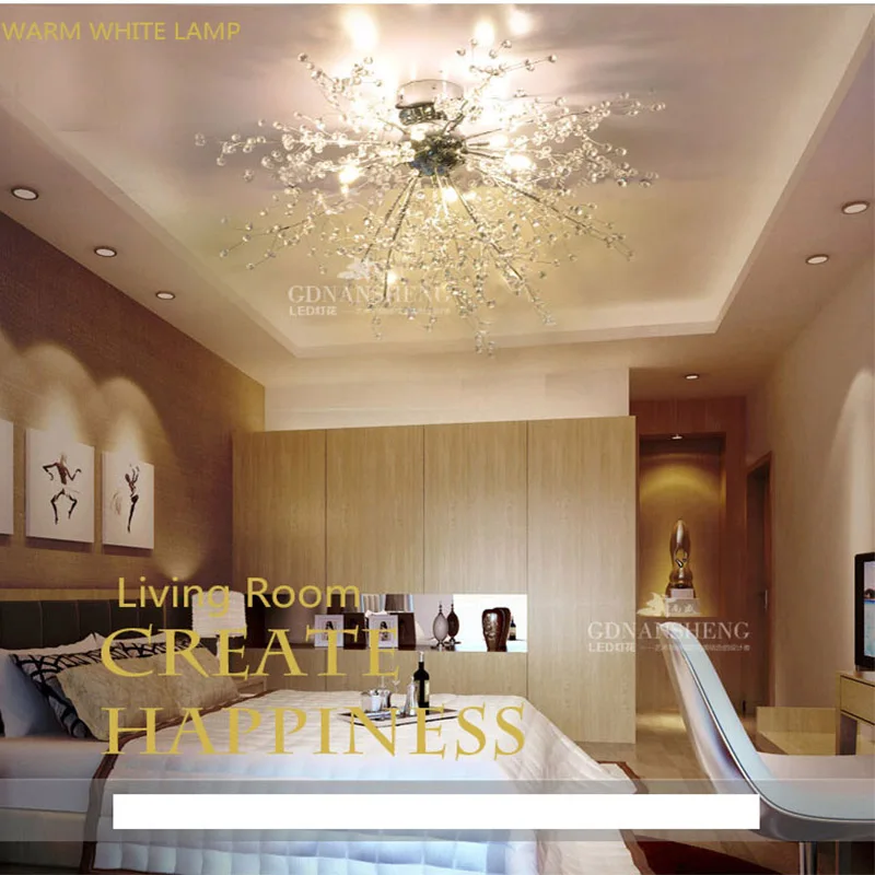 Modern Imitated Crystal Chandeliers LED Chandeliers LED Modern 8 Arms G4 Cristal Chandeliers dining room living room home decor