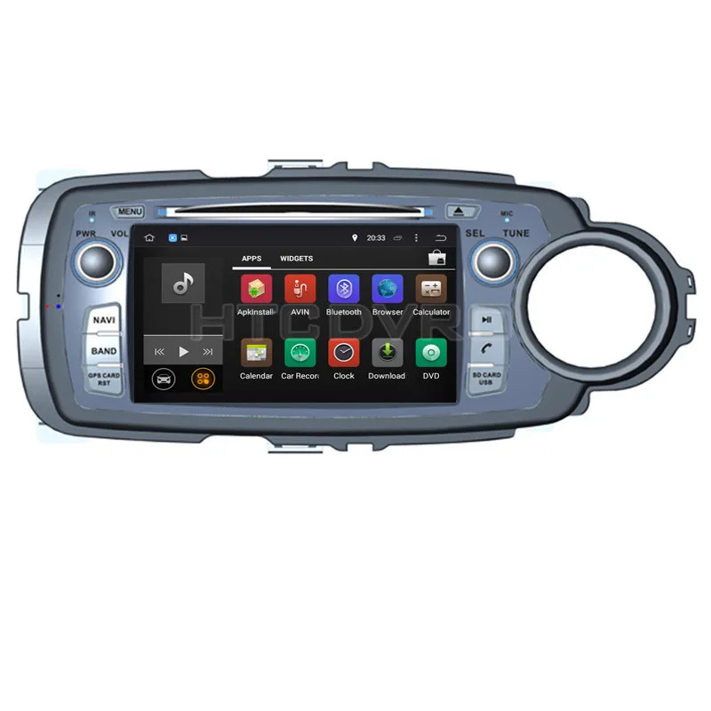 Clearance YMODVHT 7inch 4G Octa Core Android 9.0 7.1 Car DVD Player for Toyota Yaris RHD 2011- GPS Auto RDS Radio Audio Video Stereo 1