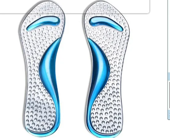 

2Pcs=1Pair Flat Foot Orthopedic Protector Arch Support Cushion Pads Silicone Insoles For Shoes High Heels Forefoot Gel Pads 21cm