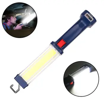 

700 Lumen COB Mechanic Inspection Flashlight With 2 Modes Hook Torch Rechargeable Flashlight Portable Torch