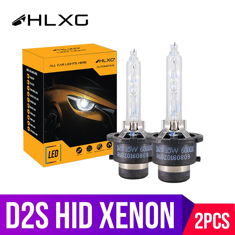 35 Вт комплект ксеноновые D2S D2 HID лампы для автомобильных фар мотоцикла авто Замена