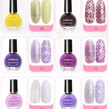 1 бутылка 6 мл Лак для стемпинга Декоративный Лак для ногтей печать рисунка лак 26 цветов
