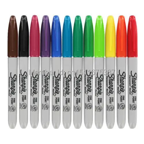 crayon permanent pointe fine