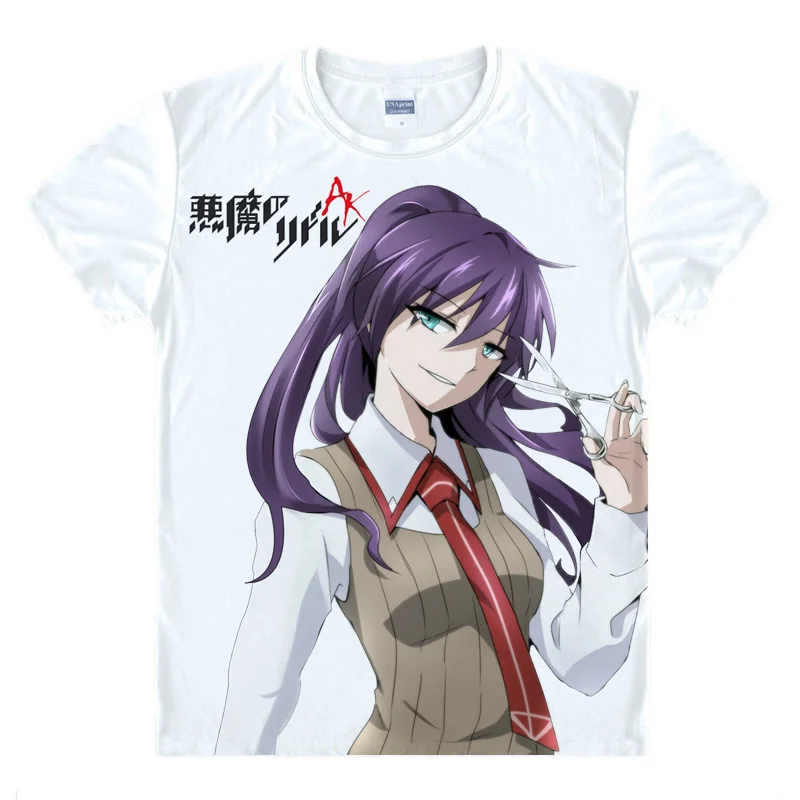 Футболка Akuma Riddle s kawaii японское аниме футболка Манга рубашка милый мультфильм