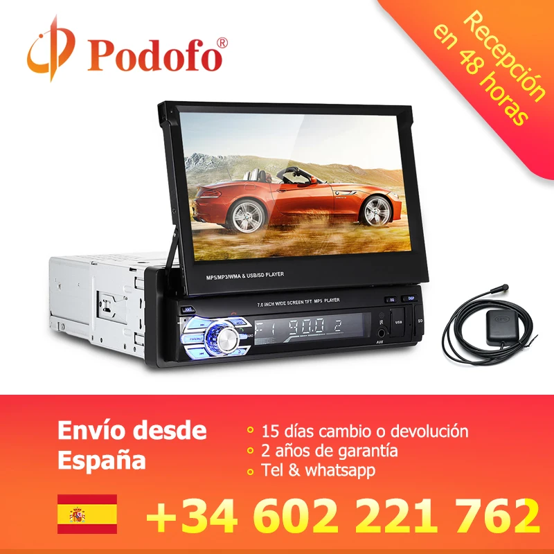 Podofo One Din font b Car b font font b Radio b font GPS Navigation Autoradio