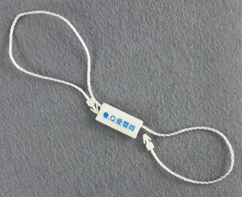 (3000pcs/lot) customized hang swing tags String Seals, String Buckle