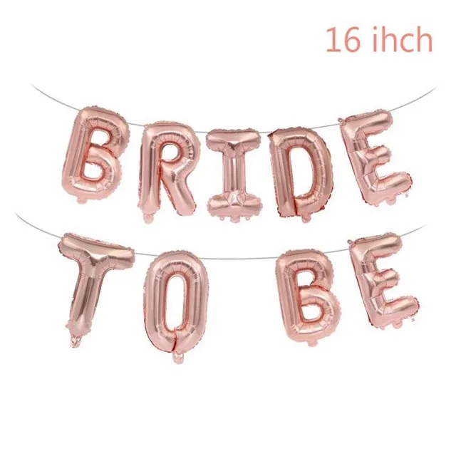 Rose Gold Team Bride To Be Balloons Just Married Banner Wedding Decoration Bridal Shower Photobooth Bachelorette Party Supplies (11)