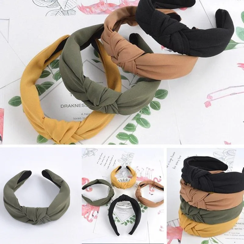 

Fashion Bow Knot soft Hairband Women Hair Head Hoop Simple Sweet Girls Hair comfortable Headband L50/0108