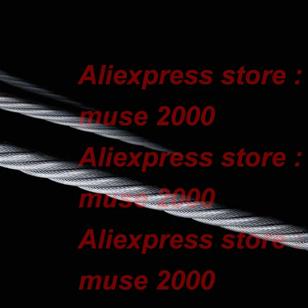 

7*19 type 316 stainless steel rope dia 1.2 1.5 2 2.5 3 4 5 6mm stranded wire twist line hanger hooking soft string rope fishing