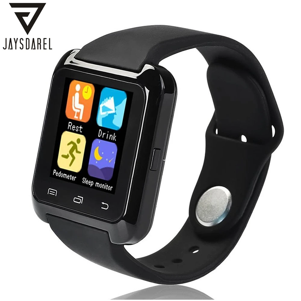 

JAYSDAREL U80 Bluetooth Smart Watch Sport Fitness Bracelet Wearable Device 1.44 inch Smartwach for Android iOS PK U8 GT08 DZ09