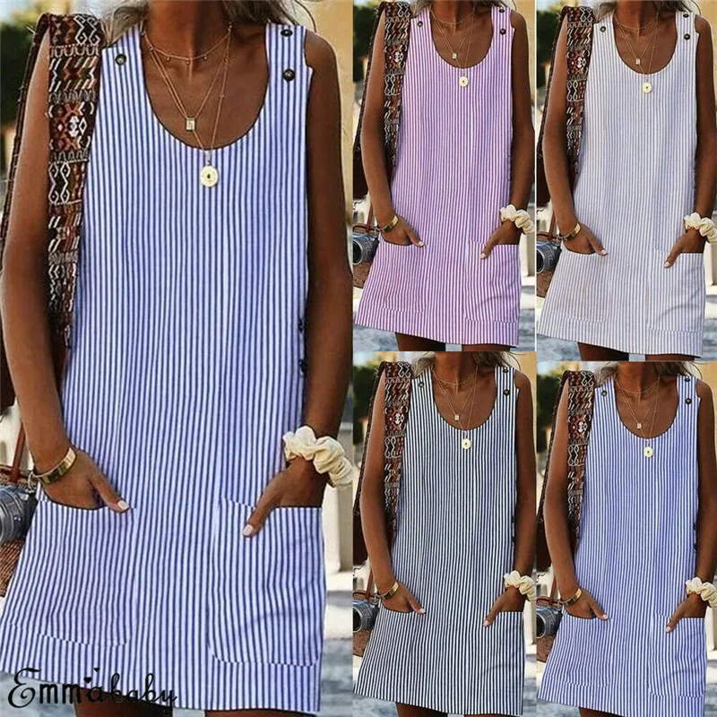 vestidos verao Women Summer Casual Solid Short Sleeve Dress Crew Neck Linen Dress women summer dress vestidos femininos F3