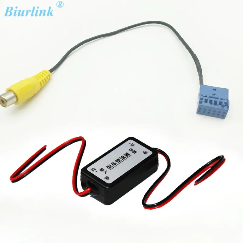 

Biurlink RCD330 MIB Rear Reversing Camera RCA Cable Adapter DC Relay Filter For Volkswagen Golf 6 Passat B6 Touran Tiguan