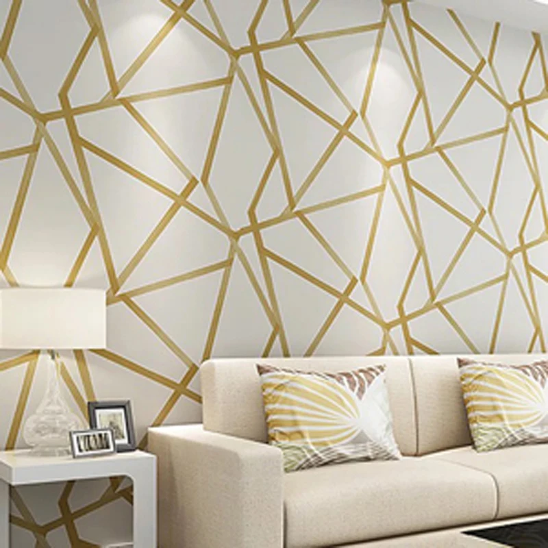 

Living room sofa bedroom TV background home European-style carved embossed moisture-proof soundproof thickening wallpaper