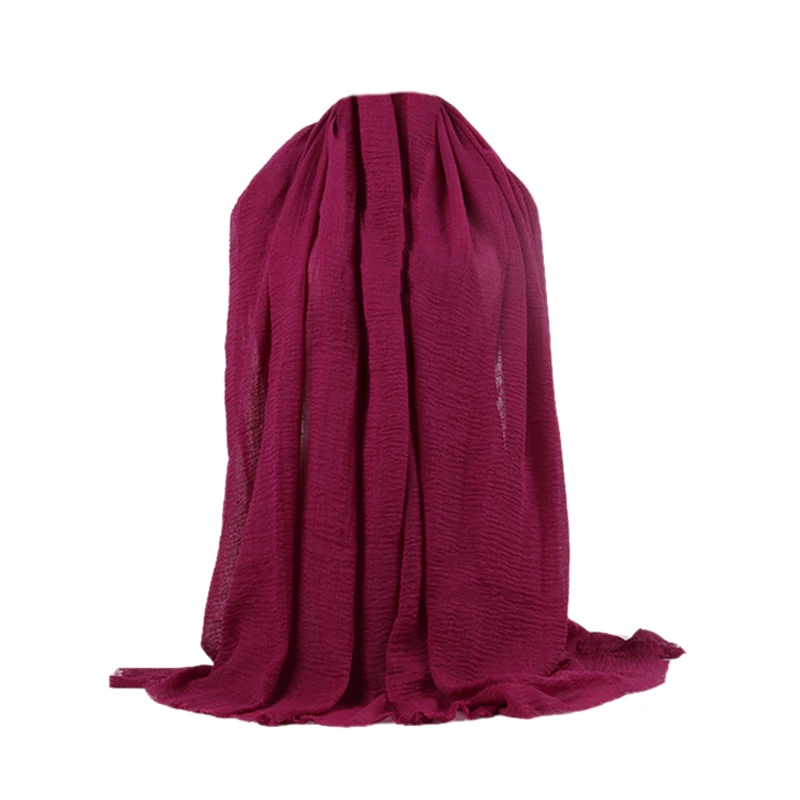 

Muslim Head Scarf Cotton And Linen Women Hijabs Ladies Simple Solid Long Shawl Head Scarf Female Daily Wrap Hijab Plain Muslim