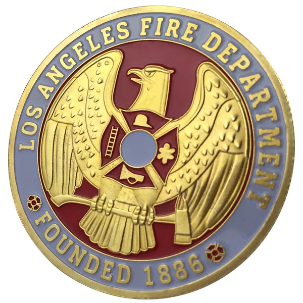 

Los Angeles Fire Department-LAFD Gold Coin/ Souvenir/ Custom Coin/ Coin 1161#