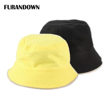 Summer Sun Hats For Women Men Reversible Two sided Bucket Hat 100% Cotton Bob Fisherman Hat