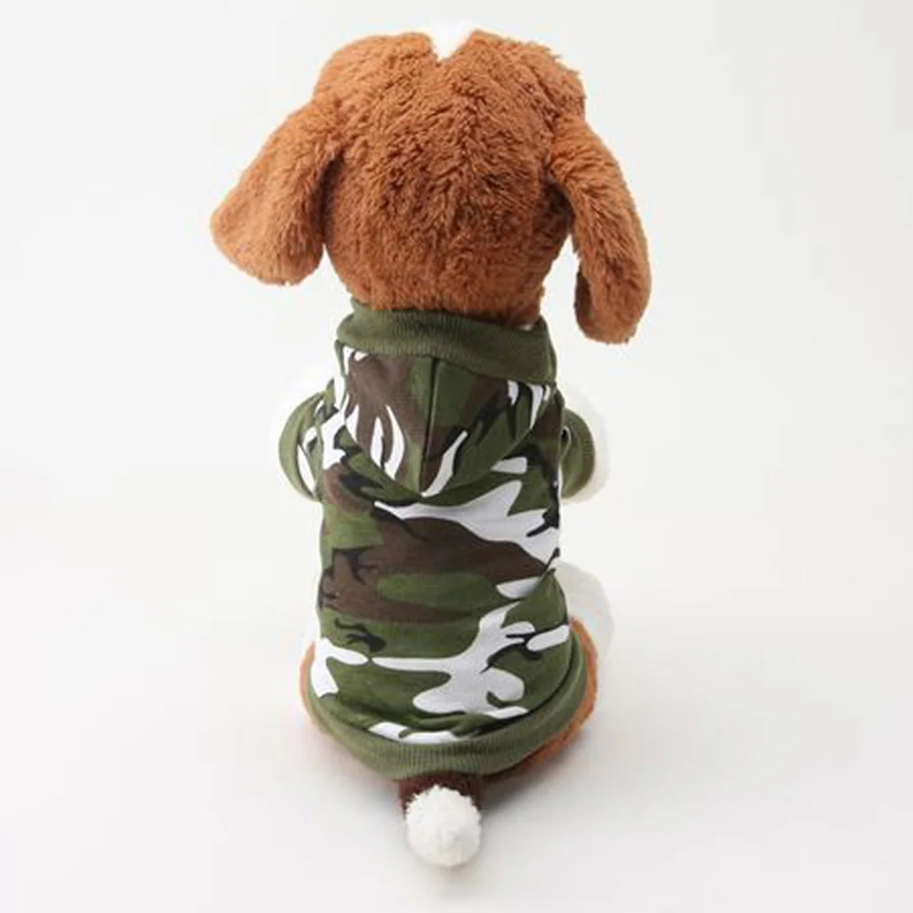 

Casual Pet Small Dog Puppy Green/Pink Camo Clothes Hoody Camouflage T-shirt