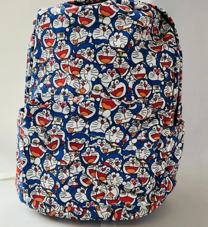IVYYE Doraemon серия Модные холщовые Рюкзаки Мультфильм школьный рюкзак повседневные студенческие сумки дорожный ранец унисекс Новинка - Цвет: As Picture