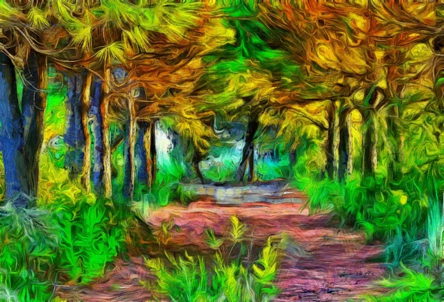 laeacco forest abstract painting photo backgrounds customized vinyl digital photography backgrounds