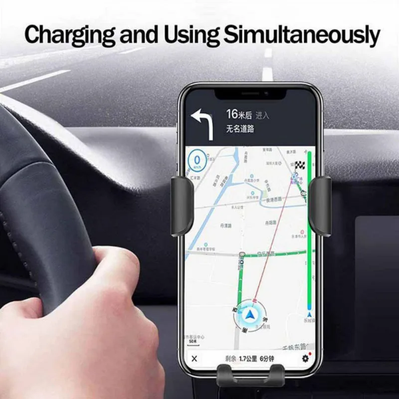QI Беспроводное Автомобильное зарядное устройство держатель подставка для IPhone samsung