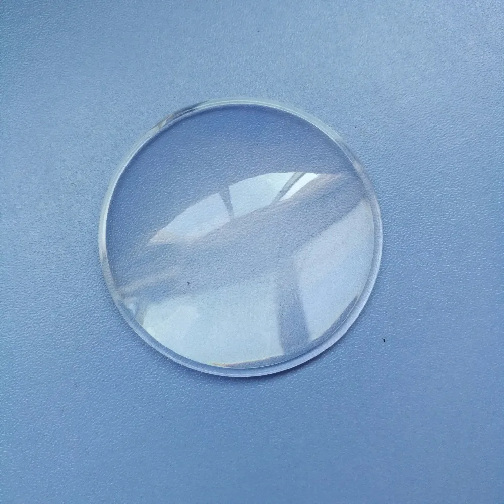 2 pcs 50mm diameter 33mm focal length High borosilicate glass lens in