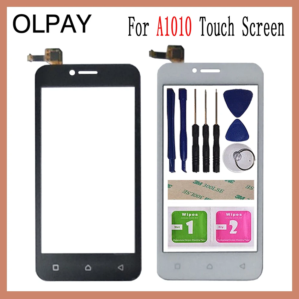 

OLPAY 4.5'' Mobile Phone Touch Screen Digitizer For Lenovo A plus a1010 A 1010 A1010a20 Touch Glass Sensor Tools