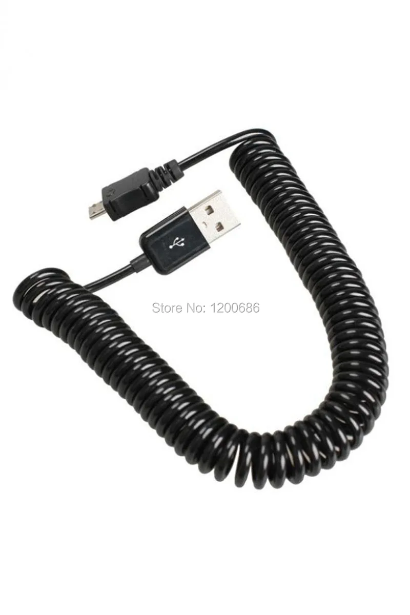 10ft 3M Spiral Coiled USB 2 0 A Male to Micro USB B 5Pin Adaptor Spring
