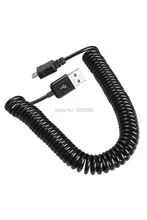10ft 3M Spiral Coiled USB 2.0 A Male to Micro USB B 5Pin Adaptor Spring Cable