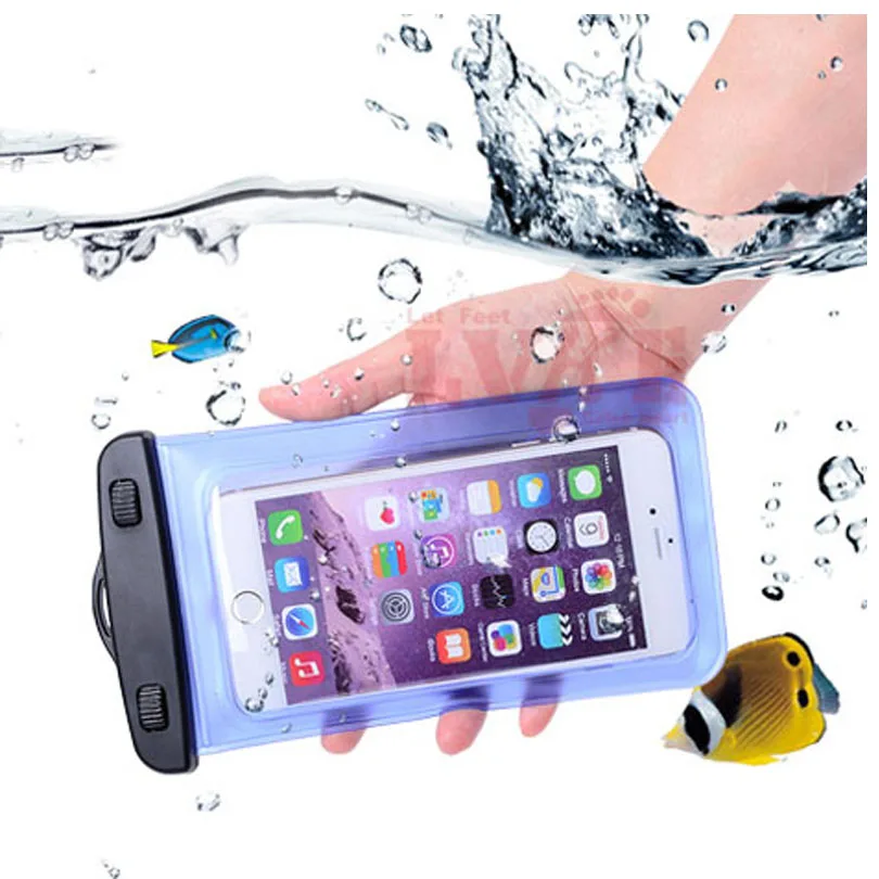 

cunzhi For DOOGEE S60 Case 5.2inch Universal Waterproof Pouch Diving PVC Soft Bag Doogee T5 Lite Case