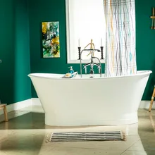 6" cupc утверждения роскошные отдельно стоящие Крытый Ванной чугун двухсторонняя Ванна Multi-Цвет на заказ 1008- 1