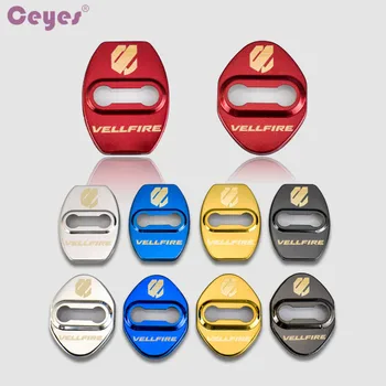 

Ceyes Car Buckle Car Styling Case For Toyota Vellfire Alphard Camry For Lexus Car-Styling Auto Door Lock Cover Accessories 4pcs