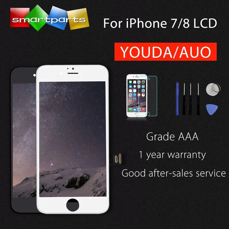 

1PCS Real AUO/YOUDA LCD For iPhone 7 8 LCD Display Touch Screen Assembly Replacement Good 3D touch most stable quality in market
