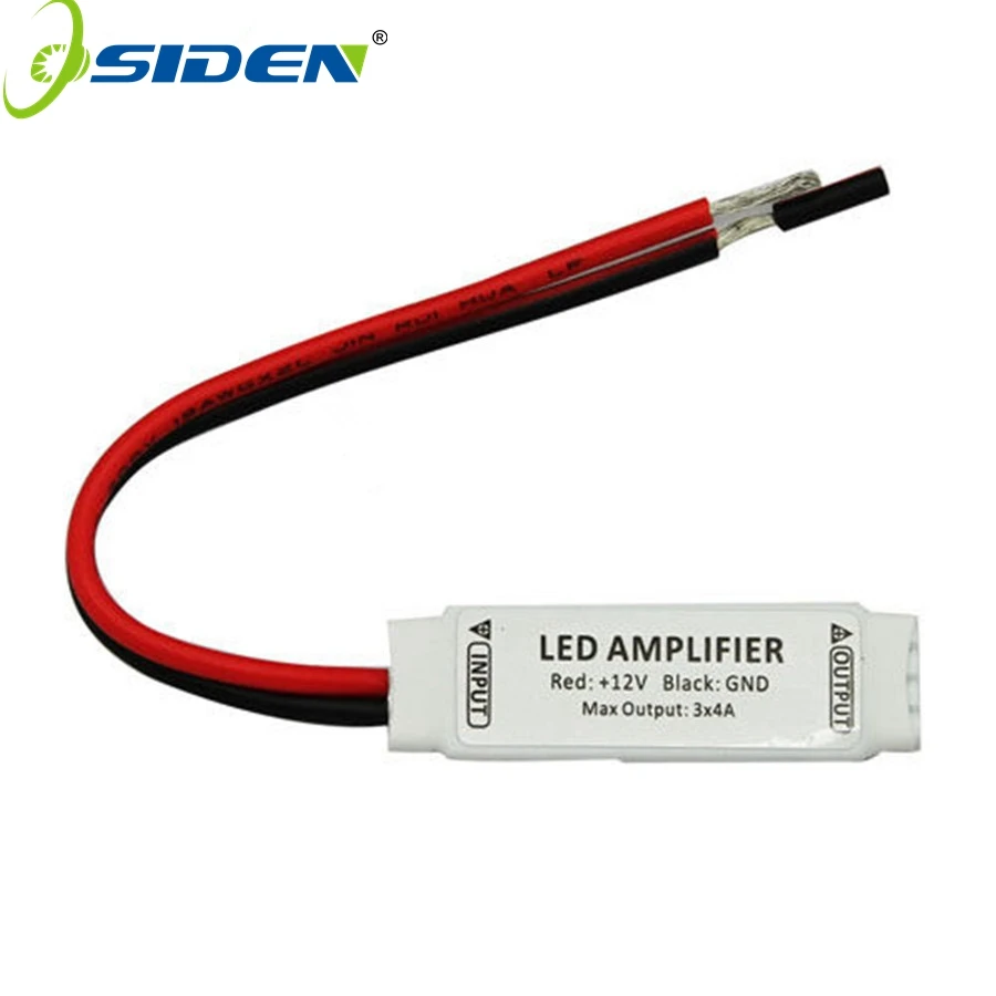 DC12V Ultra Slim Mini Portable RGB Led Strip light Amplifier Repeater for RGB 5050/3528/5630/3014 SMD led strip light