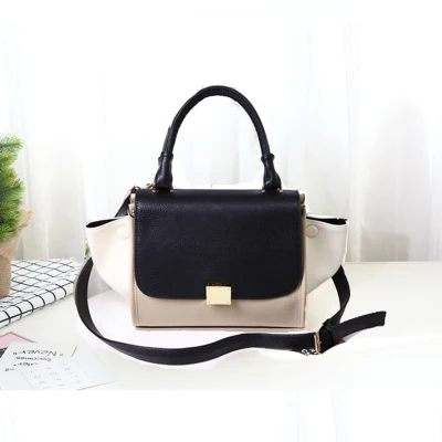 Брендовая Дизайнерская кожаная женская сумочка, модная крокодиловая сумочка, качественная трапециевидная сумка, женская сумка на плечо, женская сумка - Цвет: pu black