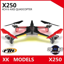XK X250 4CH 6Axis RC Quadcopter RTF 2.4G Headless Quadcopter with One Key Return Height Hold Helicopter Drone
