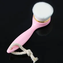 Ручной кисточки для ухода за кожей забота, отшелушивание ручной висячий тканый канат пор Кисть для лица портативный антибактериальный с длинной ручкой мягкий