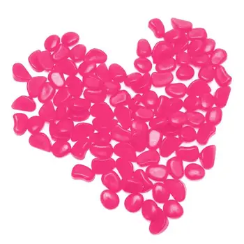 

60pcs Luminous Toys Irregular Glow in Dark Pebbles Stones Aquarium Fish Tank Luminous Fluorescent Pebbles for Children Toys